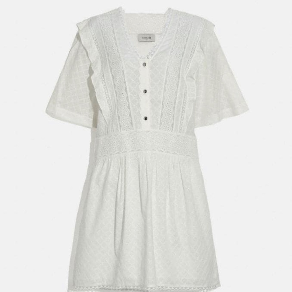 Broderie Anglaise Mini Dress